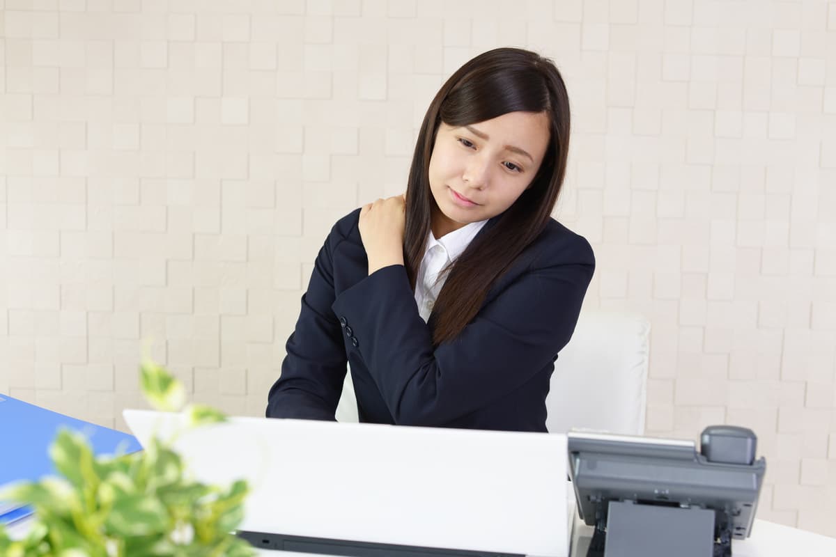 パソコンで肩こりに